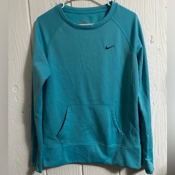 Nike Women's Teal Crew Neck Sweater - Picture 1 of 4